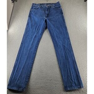 Wrangler Jeans Mens 36x38 Blue 13MWZ Cowboy Cut Regular Fit Straight Leg Rodeo